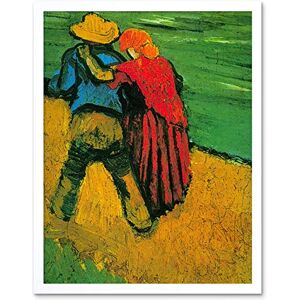 Wee Blue Coo Vincent Van Gogh Two Lovers Old Master Painting Art Print Framed Poster Wall Decor 12X16 Inch Wee Blue Coo Vincent Van Gogh Two Lovers Old Master Painting Art Print Framed Poster Wall Decor 12X16 Inch