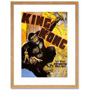 Wee Blue Coo Movie Film King Kong Classic Gorilla New York Horror Framed Wall Art Print Wee Blue Coo Movie Film King Kong Classic Gorilla New York Horror Framed Wall Art Print