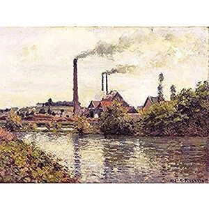 Fine Art Prints Pissarro The Factory At Pontoise Art Print Canvas Premium Wall Decor Poster Mural Fine Art Prints Pissarro The Factory At Pontoise Art Print Canvas Premium Wall Decor Poster Mural