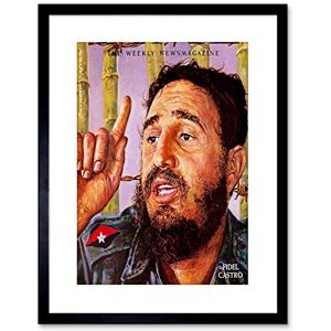 Wee Blue Coo MAGAZINE COVER CUBAN PRESIDENT FIDEL CASTRO FRAMED PRINT F97X3933 Wee Blue Coo MAGAZINE COVER CUBAN PRESIDENT FIDEL CASTRO FRAMED PRINT F97X3933