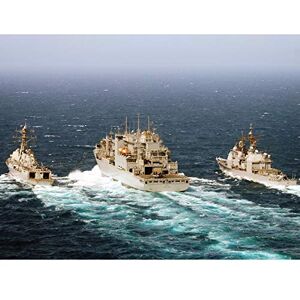 Fine Art Prints Miltary USA Navy Battleship Sterett Destroyer Convoy Photo Large Wall Art Poster Print Thick Paper 18X24 Inch Fine Art Prints Miltary USA Navy Battleship Sterett Destroyer Convoy Photo Large Wall Art Poster Print Thick Paper 18X24 Inch