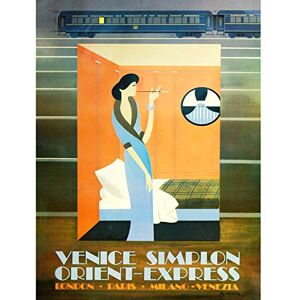 Wee Blue Coo Orient Express Train London Paris Venice Large Wall Art Poster Print Thick Paper 18X24 Inch Wee Blue Coo Orient Express Train London Paris Venice Large Wall Art Poster Print Thick Paper 18X24 Inch