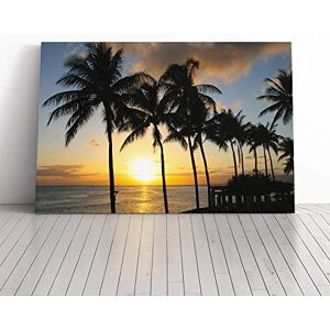 Big Box Art Canvas Print Wall Art Seascape Hawaii Sunset Palm Trees Mounted & Stretched Box Frame Picture Home Decor for Kitchen, Living Room, Bedroom, Hallway, Multi-Colour, 24x16 Inch Big Box Art Canvas Print Wall Art Seascape Hawaii Sunset Palm Trees Mounted & Stretched Box Frame Picture Home Decor for Kitchen, Living Room, Bedroom, Hallway, Multi-Colour, 24x16 Inch
