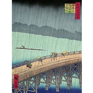 Wee Blue Coo Utagawa Hiroshige Shower Shin Ohashi Bridge Large Wall Art Poster Print Thick Paper 18X24 Inch Wee Blue Coo Utagawa Hiroshige Shower Shin Ohashi Bridge Large Wall Art Poster Print Thick Paper 18X24 Inch