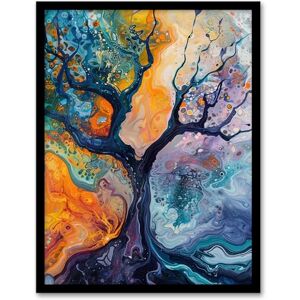 Artery8 Abstract Tree Water Bubble Painting Organic Living Room Artwork Framed Wall Art Print 18X24 Inch Artery8 Abstract Tree Water Bubble Painting Organic Living Room Artwork Framed Wall Art Print 18X24 Inch