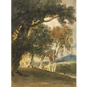 Artery8 Girtin River Valley Distant Hill Through Trees Painting Large Wall Art Poster Print Thick Paper 18X24 Inch Artery8 Girtin River Valley Distant Hill Through Trees Painting Large Wall Art Poster Print Thick Paper 18X24 Inch