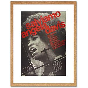 Wee Blue Coo AD CIVIL RIGHTS USA SAVE ANGELA DAVIS ITALIAN ISSUE FRAME ART PRINT F97X13168 Wee Blue Coo AD CIVIL RIGHTS USA SAVE ANGELA DAVIS ITALIAN ISSUE FRAME ART PRINT F97X13168