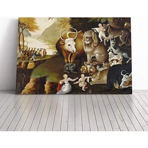 Big Box Art Canvas Print Wall Art Edward Hicks Peaceable Kingdom Mounted and Stretched Box Frame Picture Home Decor for Kitchen, Living Room, Bedroom, Hallway, Multi-Colour, 20x14 Inch Big Box Art Canvas Print Wall Art Edward Hicks Peaceable Kingdom Mounted and Stretched Box Frame Picture Home Decor for Kitchen, Living Room, Bedroom, Hallway, Multi-Colour, 20x14 Inch