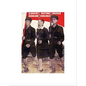 Wee Blue Coo Political Communist Youth Komsomol Stalin Soviet Union Wall Art Print Wee Blue Coo Political Communist Youth Komsomol Stalin Soviet Union Wall Art Print