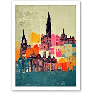 Wee Blue Coo Boho Abstract Multi Coloured Cityscape Skyline Painting Folk Art Artwork Framed Wall Art Print 18X24 Inch Wee Blue Coo Boho Abstract Multi Coloured Cityscape Skyline Painting Folk Art Artwork Framed Wall Art Print 18X24 Inch