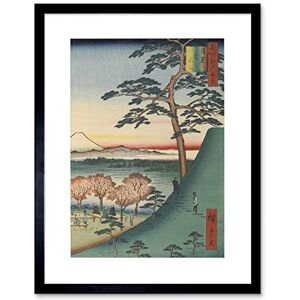 Wee Blue Coo Original Fuji Meguro Views of Edo Hiroshige Woodblock Framed Wall Art Print Wee Blue Coo Original Fuji Meguro Views of Edo Hiroshige Woodblock Framed Wall Art Print