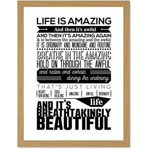 Fine Art Prints Motivational Life Amazing Awful Beautiful Large Framed Art Print Poster Wall Decor 18x24 inch Fine Art Prints Motivational Life Amazing Awful Beautiful Large Framed Art Print Poster Wall Decor 18x24 inch