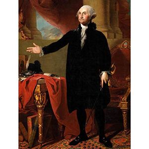 Wee Blue Coo Painting Portrait Stuart President George Washington Art Print Poster Wall Decor 12X16 Inch Wee Blue Coo Painting Portrait Stuart President George Washington Art Print Poster Wall Decor 12X16 Inch