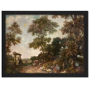 Artery8 Jurriaan Andriessen Dutch Landscape Painting Artwork Framed Wall Art Print 18X24 Inch Artery8 Jurriaan Andriessen Dutch Landscape Painting Artwork Framed Wall Art Print 18X24 Inch