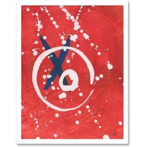Artery8 Hendo Tanuki Abstract Painting Cross Circle A Art Print Framed Poster Wall Decor 12x16 inch Artery8 Hendo Tanuki Abstract Painting Cross Circle A Art Print Framed Poster Wall Decor 12x16 inch