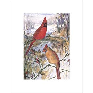 Wee Blue Coo PAINTING ANIMAL CARDINAL BIRDS WINTER HORSFALL FRAMED ART PRINT MOUNT B12X11612 Wee Blue Coo PAINTING ANIMAL CARDINAL BIRDS WINTER HORSFALL FRAMED ART PRINT MOUNT B12X11612