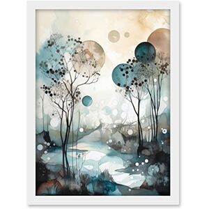 Artery8 Snowfall over Autumn Trees in Snowy River Dream Landscape Modern Watercolour Painting Artwork Framed A3 Wall Art Print Artery8 Snowfall over Autumn Trees in Snowy River Dream Landscape Modern Watercolour Painting Artwork Framed A3 Wall Art Print