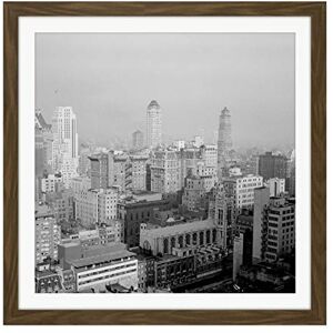 Artery8 New York City Skyline Skyscrapers Vintage Photo Square Wooden Framed Wall Art Print Picture 16X16 Inch Artery8 New York City Skyline Skyscrapers Vintage Photo Square Wooden Framed Wall Art Print Picture 16X16 Inch
