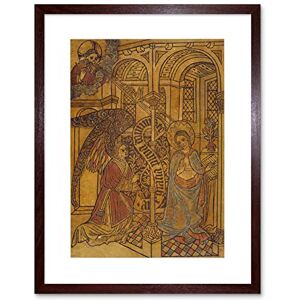 Wee Blue Coo Paintings Drawing Annunciation Virgin Mary Angel Medieval Framed Wall Art Print Wee Blue Coo Paintings Drawing Annunciation Virgin Mary Angel Medieval Framed Wall Art Print
