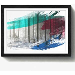 Arty Pie Framed Print Black A2 (24.5x18 Inch) Landscape Sunlight Through Forest Woodland (4) V2, Wood, Multi-Colour, 60 x 42 x 2 cm Arty Pie Framed Print Black A2 (24.5x18 Inch) Landscape Sunlight Through Forest Woodland (4) V2, Wood, Multi-Colour, 60 x 42 x 2 cm