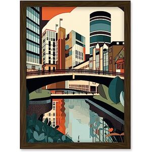 Artery8 - Birmingham City Centre Geometric Cityscape - A4 - Wall Art Print Artery8 - Birmingham City Centre Geometric Cityscape - A4 - Wall Art Print