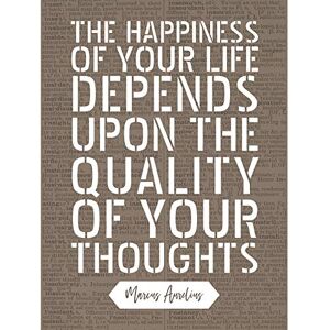 Artery8 Quote Marcus Aurelius Happiness Quality Thoughts Large Wall Art Poster Print Thick Paper 18X24 Inch Artery8 Quote Marcus Aurelius Happiness Quality Thoughts Large Wall Art Poster Print Thick Paper 18X24 Inch