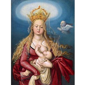 Fine Art Prints Baldung Virgin Queen Suckling Christ Painting Red Dress Large Print Poster Wall Art Decor Picture Fine Art Prints Baldung Virgin Queen Suckling Christ Painting Red Dress Large Print Poster Wall Art Decor Picture
