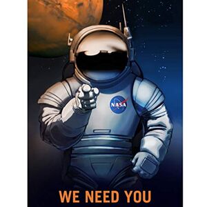 Wee Blue Coo NASA Space Job Advert We Need You Large Wall Art Poster Print Thick Paper 18X24 Inch Wee Blue Coo NASA Space Job Advert We Need You Large Wall Art Poster Print Thick Paper 18X24 Inch