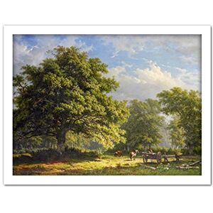 Artery8 Roth View Forest Bentheim Landscape Painting Artwork Framed Wall Art Print 18X24 Inch Artery8 Roth View Forest Bentheim Landscape Painting Artwork Framed Wall Art Print 18X24 Inch