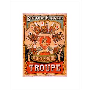 Wee Blue Coo Theatre Vaudeville British Blonde Burlesque UK Vintage Ad Art Wall Art Print Wee Blue Coo Theatre Vaudeville British Blonde Burlesque UK Vintage Ad Art Wall Art Print