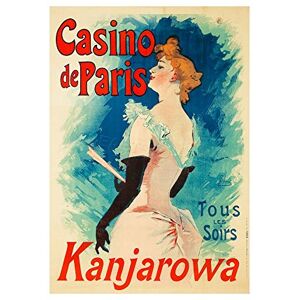 Wee Blue Coo Theatre Ad Singer Kanjarowa Cabaret Casino Paris Wall Art Print Wee Blue Coo Theatre Ad Singer Kanjarowa Cabaret Casino Paris Wall Art Print