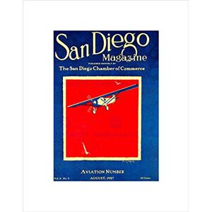Wee Blue Coo TRANSPORT SAN DIEGO MAGAZINE COVER 1927 TRAVEL FRAMED ART PRINT MOUNT B12X11296 Wee Blue Coo TRANSPORT SAN DIEGO MAGAZINE COVER 1927 TRAVEL FRAMED ART PRINT MOUNT B12X11296