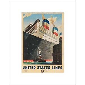 Wee Blue Coo Ad Travel United States Lines SS Leviathan Ship Worlds Largest Wall Art Print Wee Blue Coo Ad Travel United States Lines SS Leviathan Ship Worlds Largest Wall Art Print