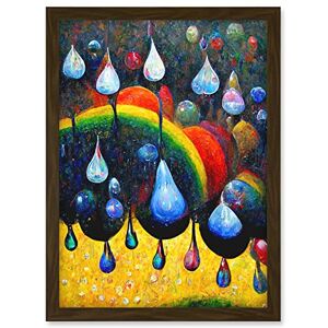 Doppelganger33 LTD The Storm Of Rainbows Abstract Modern Oil Painting Artwork Framed Wall Art Print A4 Doppelganger33 LTD The Storm Of Rainbows Abstract Modern Oil Painting Artwork Framed Wall Art Print A4