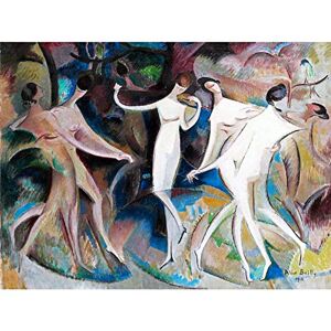 Artery8 Alice Bailly Beauties Fancy Dancing Abstract Painting Art Print Canvas Premium Wall Decor Poster Mural Artery8 Alice Bailly Beauties Fancy Dancing Abstract Painting Art Print Canvas Premium Wall Decor Poster Mural