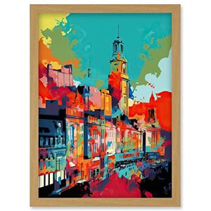 Artery8 Nottingham City England Cityscape Vibrant Abstract Artwork Framed Wall Art Print A4 Artery8 Nottingham City England Cityscape Vibrant Abstract Artwork Framed Wall Art Print A4
