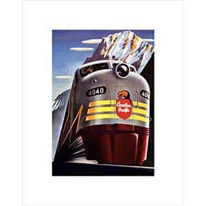 Wee Blue Coo TRAVEL TRANSPORT TRAIN RAIL PACIFIC CANADA MOUNTAIN FRAMED ART PRINT B12X10623 Wee Blue Coo TRAVEL TRANSPORT TRAIN RAIL PACIFIC CANADA MOUNTAIN FRAMED ART PRINT B12X10623