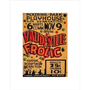 Wee Blue Coo Theatre Vaudeville Frolic Stage San Bernardino California Wall Art Print Wee Blue Coo Theatre Vaudeville Frolic Stage San Bernardino California Wall Art Print