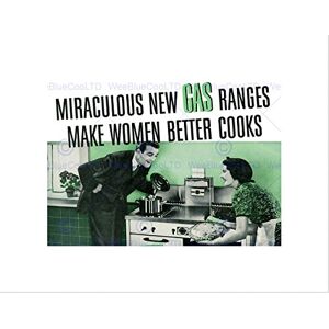Wee Blue Coo Advert Gas Range Women Better Cook Sexist Stove Wall Art Print Wee Blue Coo Advert Gas Range Women Better Cook Sexist Stove Wall Art Print