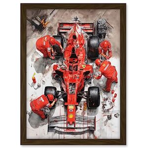 Artery8 Grand Prix Race Car Wheel Change Aerial Shot Artwork Framed A3 Wall Art Print Artery8 Grand Prix Race Car Wheel Change Aerial Shot Artwork Framed A3 Wall Art Print