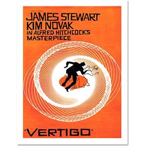 Wee Blue Coo Movie Film Vertigo 1958 Saul Bass James Stewart Alfred Hitchcock Large Framed Art Print Poster Wall Decor 18x24 inch Wee Blue Coo Movie Film Vertigo 1958 Saul Bass James Stewart Alfred Hitchcock Large Framed Art Print Poster Wall Decor 18x24 inch