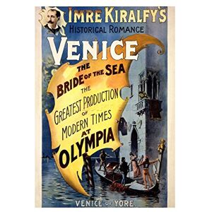 Wee Blue Coo Theatre Stage Play Romance Bride Sea Venice Picture Wall Art Print Wee Blue Coo Theatre Stage Play Romance Bride Sea Venice Picture Wall Art Print