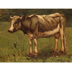 Artery8 Anton Mauve Cow Country Rural Farm Painting Unframed Wall Art Print Poster Home Decor Premium Artery8 Anton Mauve Cow Country Rural Farm Painting Unframed Wall Art Print Poster Home Decor Premium