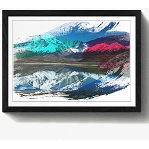 Arty Pie Framed Print Black A2 (24.5x18 Inch) Landscape Patagonia Argentina Lake & Mountain V2, Wood, Multi-Colour, 60 x 42 x 2 cm Arty Pie Framed Print Black A2 (24.5x18 Inch) Landscape Patagonia Argentina Lake & Mountain V2, Wood, Multi-Colour, 60 x 42 x 2 cm