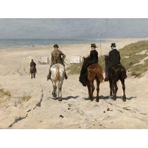 Artery8 Anton Mauve Morning Ride Along Beach Horse Painting Large Wall Art Poster Print Thick Paper 18X24 Inch Artery8 Anton Mauve Morning Ride Along Beach Horse Painting Large Wall Art Poster Print Thick Paper 18X24 Inch