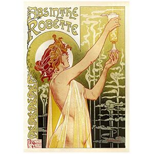Wee Blue Coo Ad Absinthe Robette Belgium Classic Food Drink Picture Wall Art Print Wee Blue Coo Ad Absinthe Robette Belgium Classic Food Drink Picture Wall Art Print