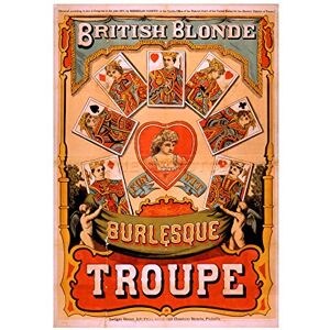 Wee Blue Coo Theatre British Blonde Burlesque UK Ad Picture Wall Art Print Wee Blue Coo Theatre British Blonde Burlesque UK Ad Picture Wall Art Print