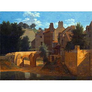 Wee Blue Coo Painting Landscape Urban Bertin Ile De France View Wall Art Print Wee Blue Coo Painting Landscape Urban Bertin Ile De France View Wall Art Print