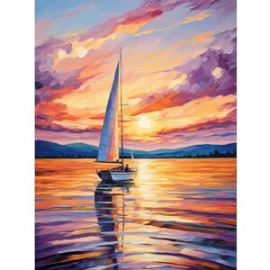Artery8 Sunset Sailing Vibrant Oil Painting Orange Purple Blue Bathroom Artwork Sail Boat Seascape Large Wall Art Poster Print Thick Paper 18X24 Inch Artery8 Sunset Sailing Vibrant Oil Painting Orange Purple Blue Bathroom Artwork Sail Boat Seascape Large Wall Art Poster Print Thick Paper 18X24 Inch