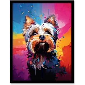 Artery8 Yorkshire Terrier Dog Lover Gift Pet Portrait Rainbow Colours Artwork Painting Artwork Framed Wall Art Print A4 Artery8 Yorkshire Terrier Dog Lover Gift Pet Portrait Rainbow Colours Artwork Painting Artwork Framed Wall Art Print A4